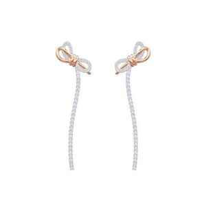 Swarovski Four Bow Two-tone Long Earrings